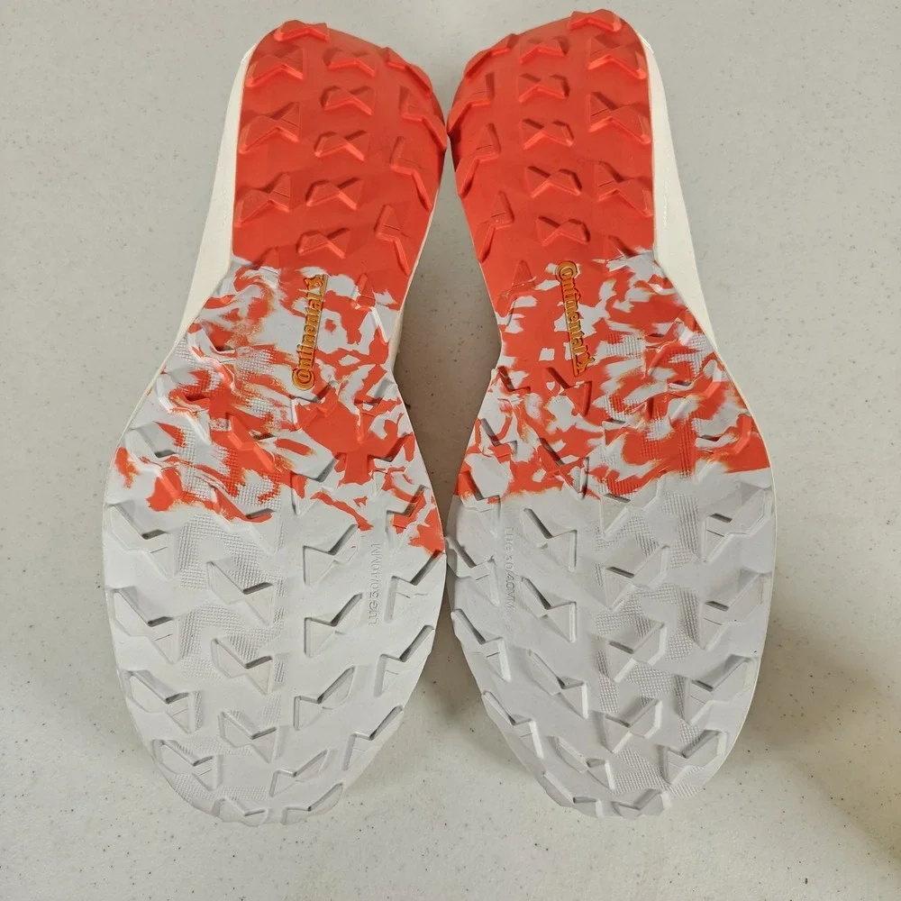 Adidas Terrex Agravic Speed Men's Trail Shoes White Impact Orange Size 13 JI0954